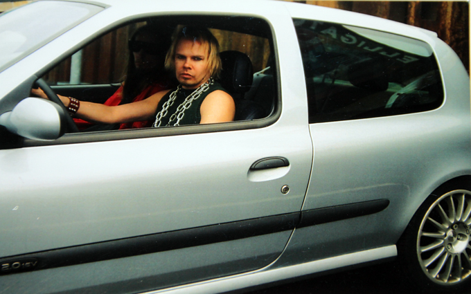 New York City Survivors driving to a gig in Helsinki, 2004